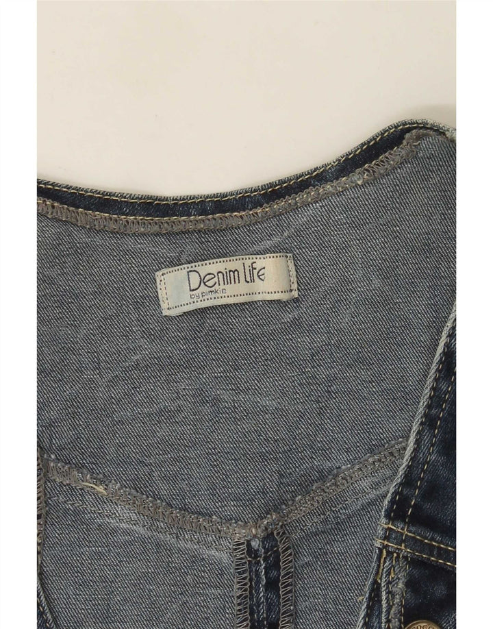Pimkie Dame denim vest UK 8 Lille Blå