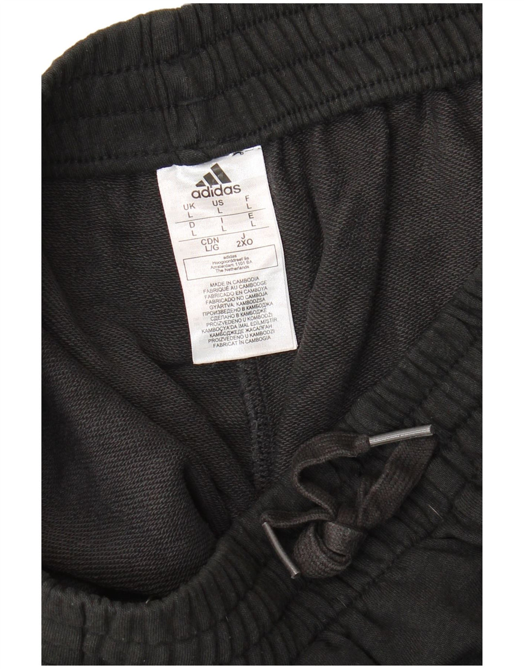 Adidas Sportsshorts til mænd store sorte bomuld