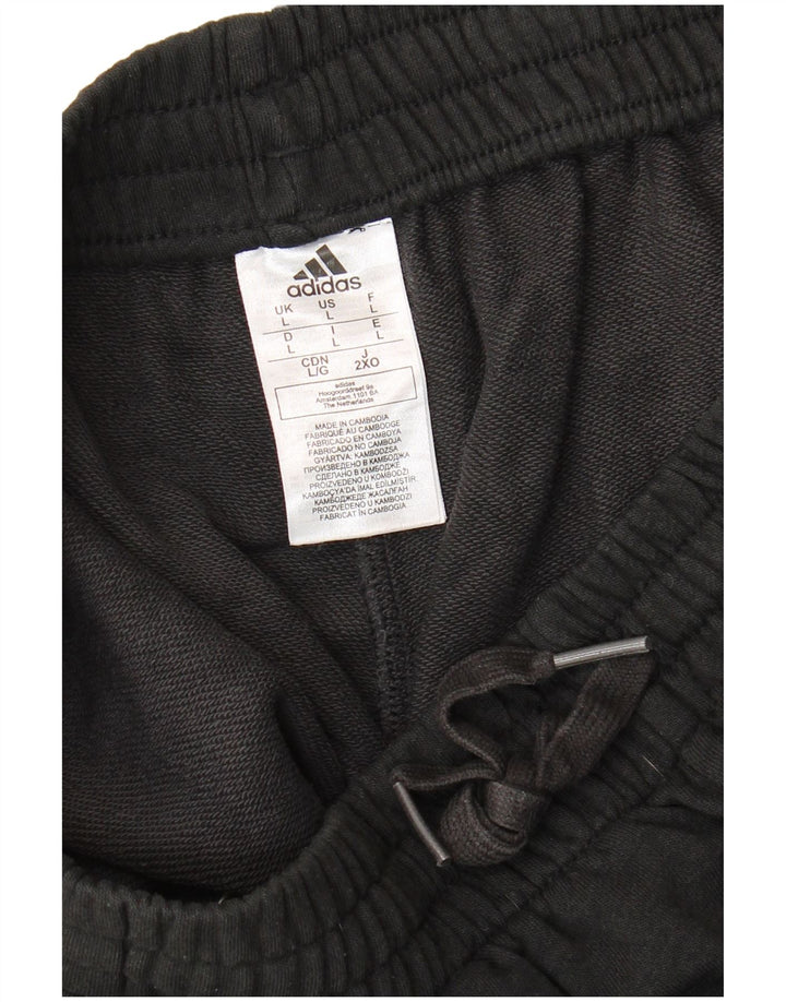 Adidas Sportsshorts til mænd store sorte bomuld