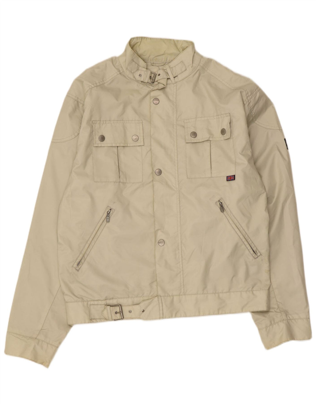 Belstaff Herre Utility Jacket UK 42 XL Beige Nylon