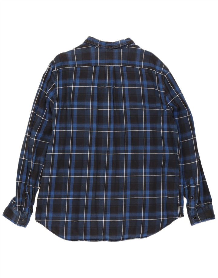Levi's Herre Slim Fit Flanellskjorte 2XL Navyblå Ternet Bomuld
