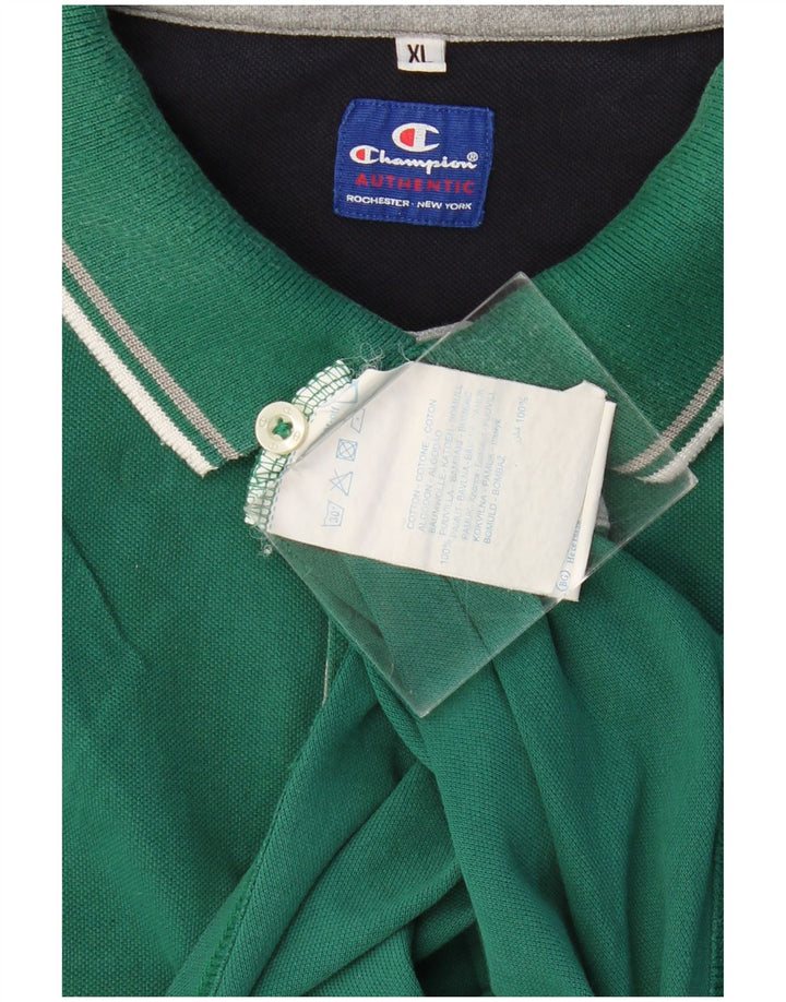 CHAMPION Poloshirt til mænd XL Grøn Bomuld