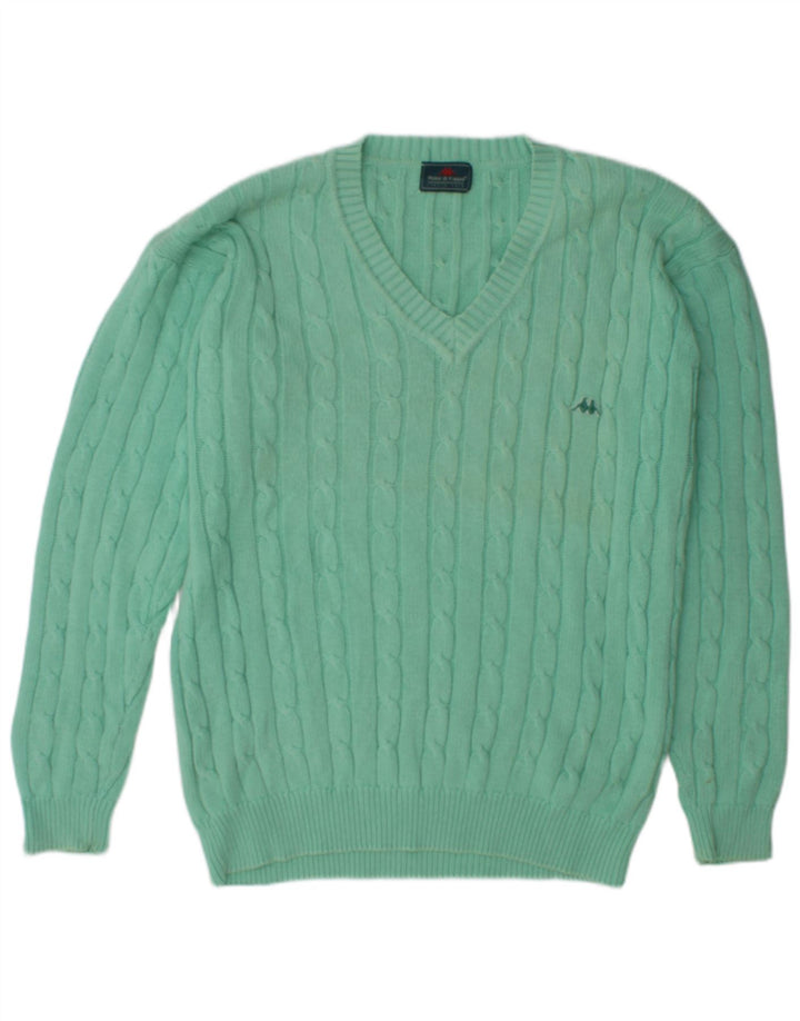 Kappa Herre V-hals sweater XL Grøn Bomuld