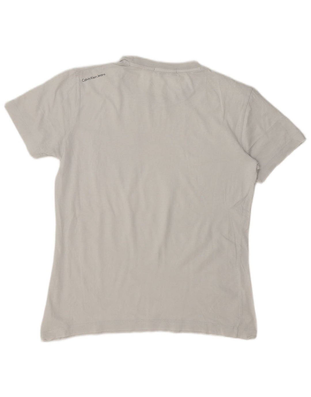 Calvin Klein Jeans Herre Regular Fit Grafisk T-shirt Top Medium White