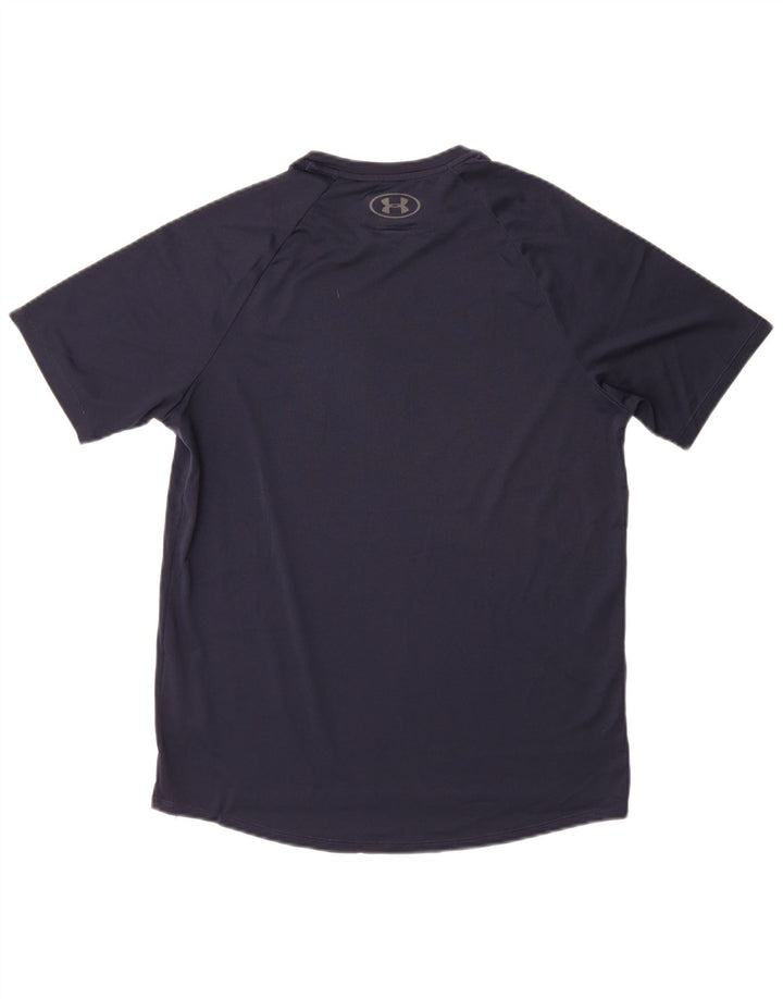 Under Armour Herre T-shirt Top Lille marineblå polyester