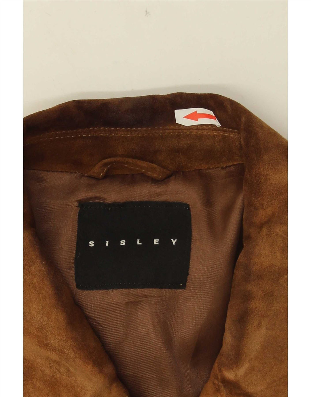 Sisley Herre Ruskind Bomber Jacket UK 36 Lille Brun