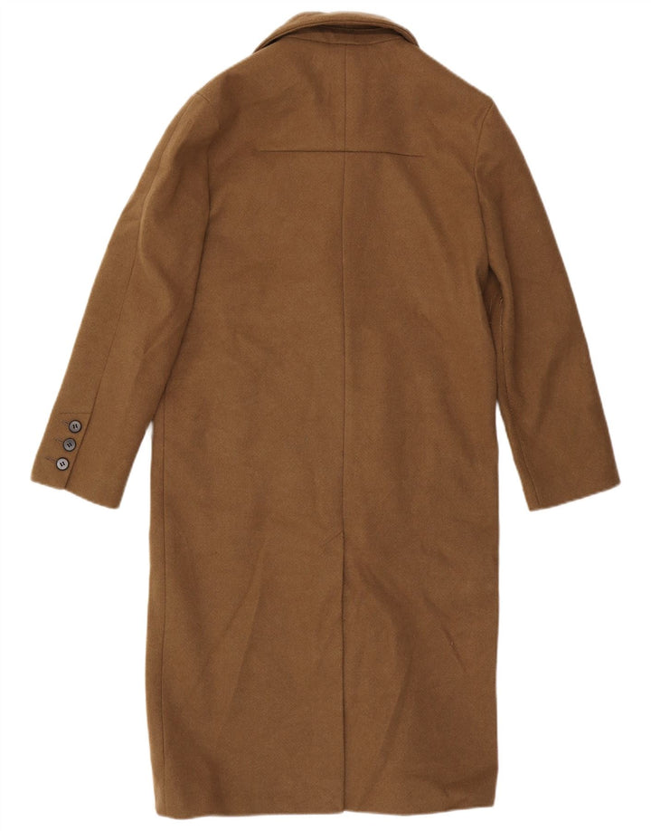 Topshop Petite Oversized Dobbeltradet Frakke UK 4 XS Brun