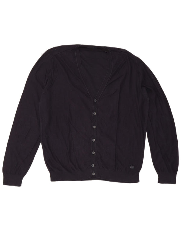 Trussardi herre cardigan sweater 2XL marineblå