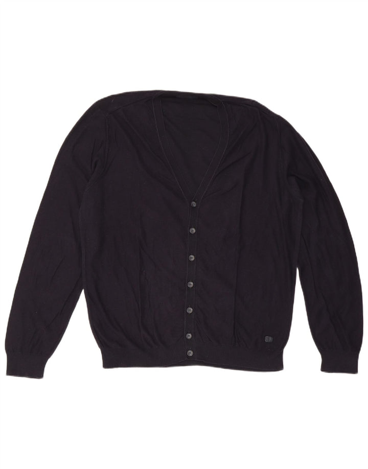 Trussardi herre cardigan sweater 2XL marineblå