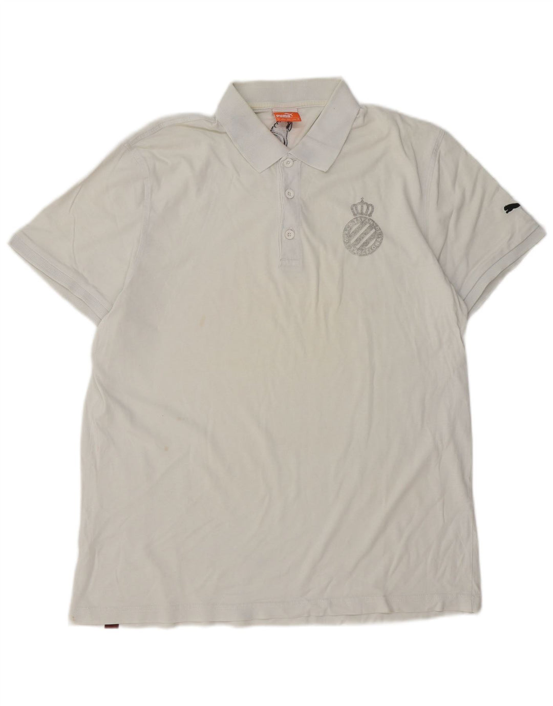 Puma herre poloshirt XL hvid bomuld