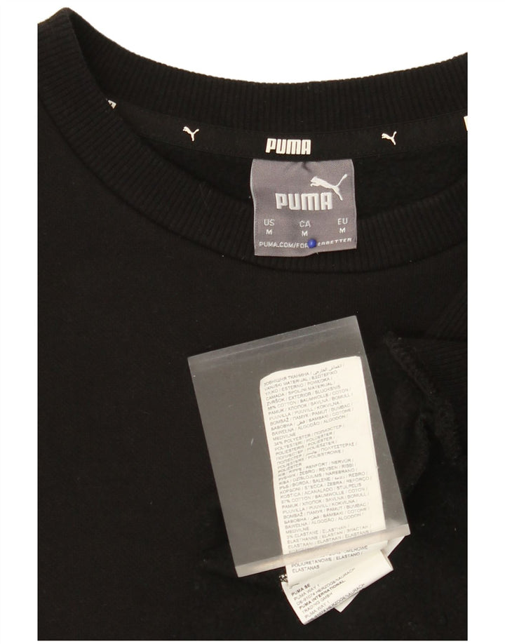 PUMA Sweatshirt til mænd Medium Sort bomuld