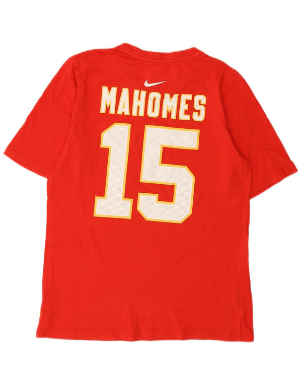 Nike Boys Kansas City Chiefs grafisk T-shirt top 13-14 år XL rød bomuld