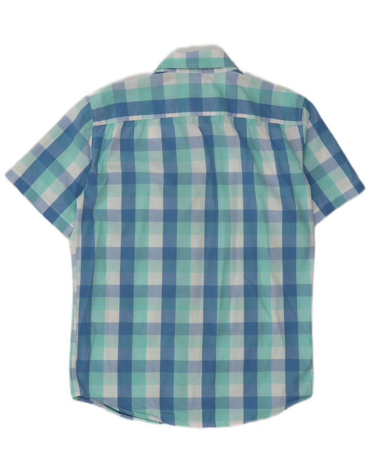 Levi's Standard kortærmet skjorte til mænd, lille blå Gingham bomuld