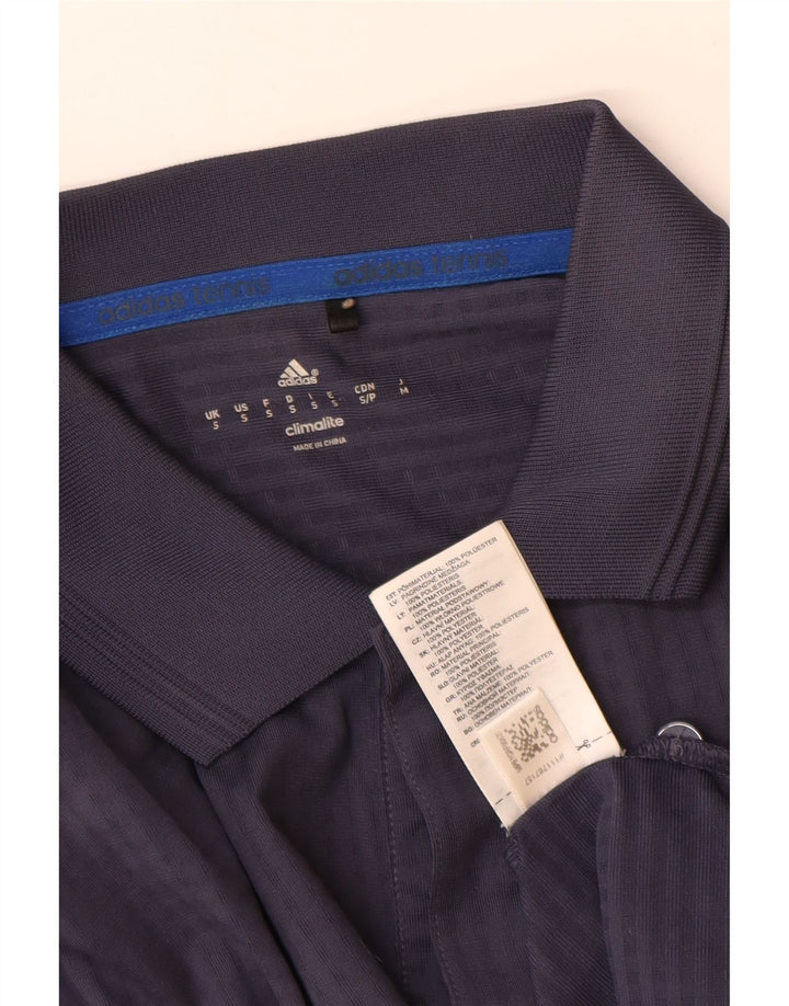 Adidas Climalite poloshirt til mænd, lille marineblå polyester