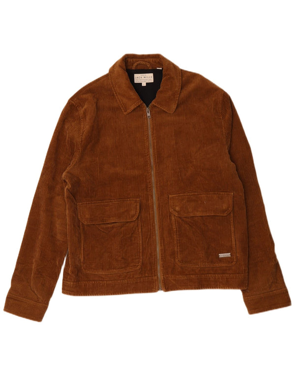 Jack Wills Herre Bomber Corduroy Jacket UK 40 Large Brown