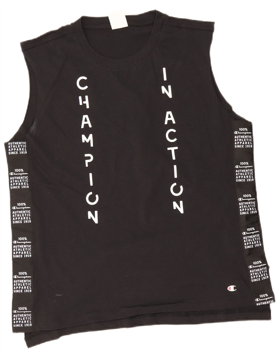 Champion Herre Grafisk Vest Top XL Sort Bomuld