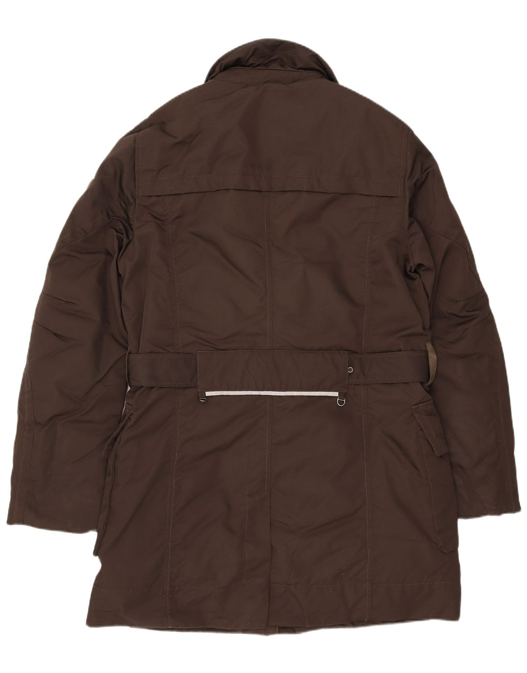 PEUTEREY Womens Windbreaker Coat UK 14 Medium Brown Polyester