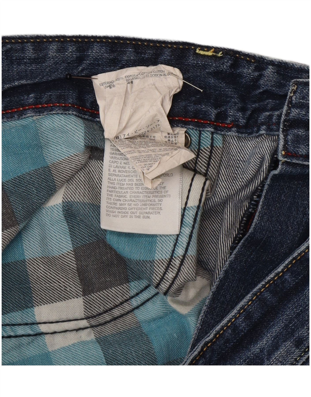 Replay Herre Straight Jeans W38 L28 Blå Bomuld