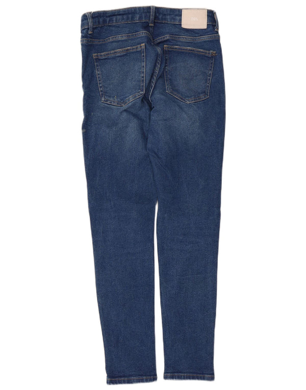 Zara Dame Skinny Jeans EU 38 Small W28 L28 Blå