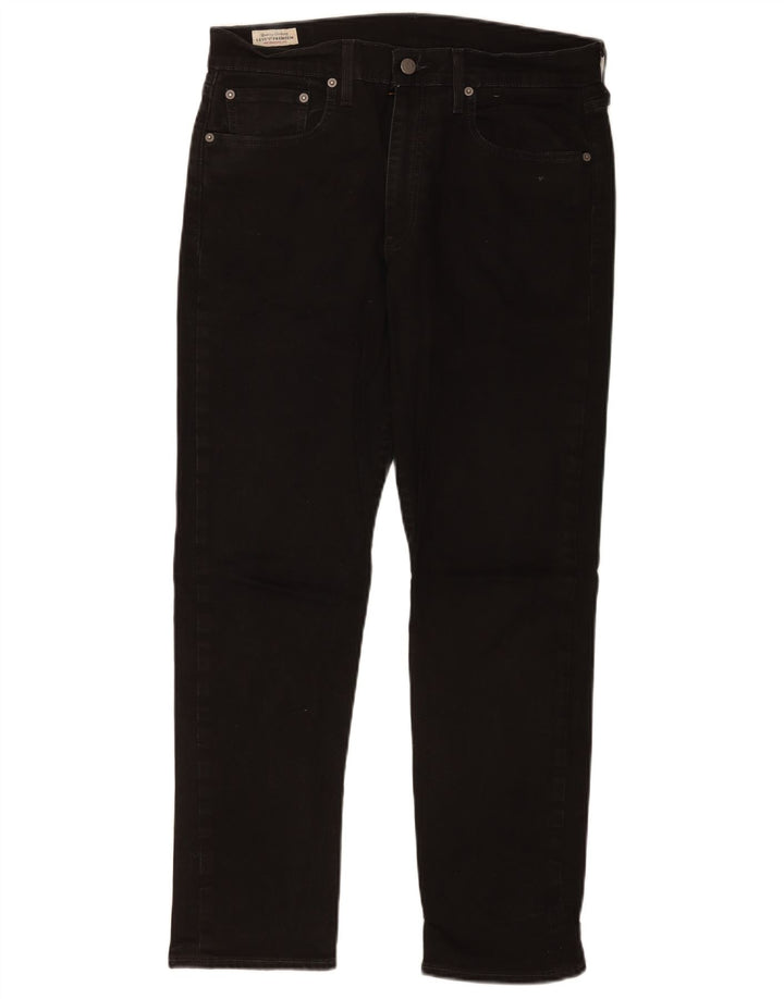 Levi's Herre 502 tilspidsede jeans W33 L30 sort bomuld