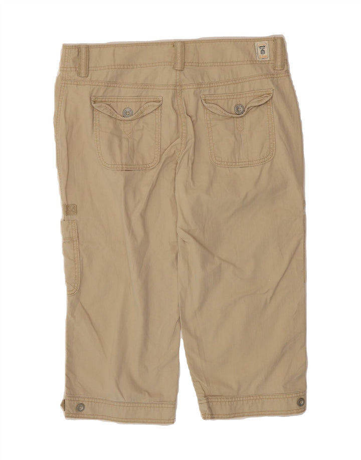 LEVI'S Womens Bermuda Cargo Shorts US 8 Medium W32  Beige Cotton Vintage Levi's and Second-Hand Levi's from Messina Hembry 