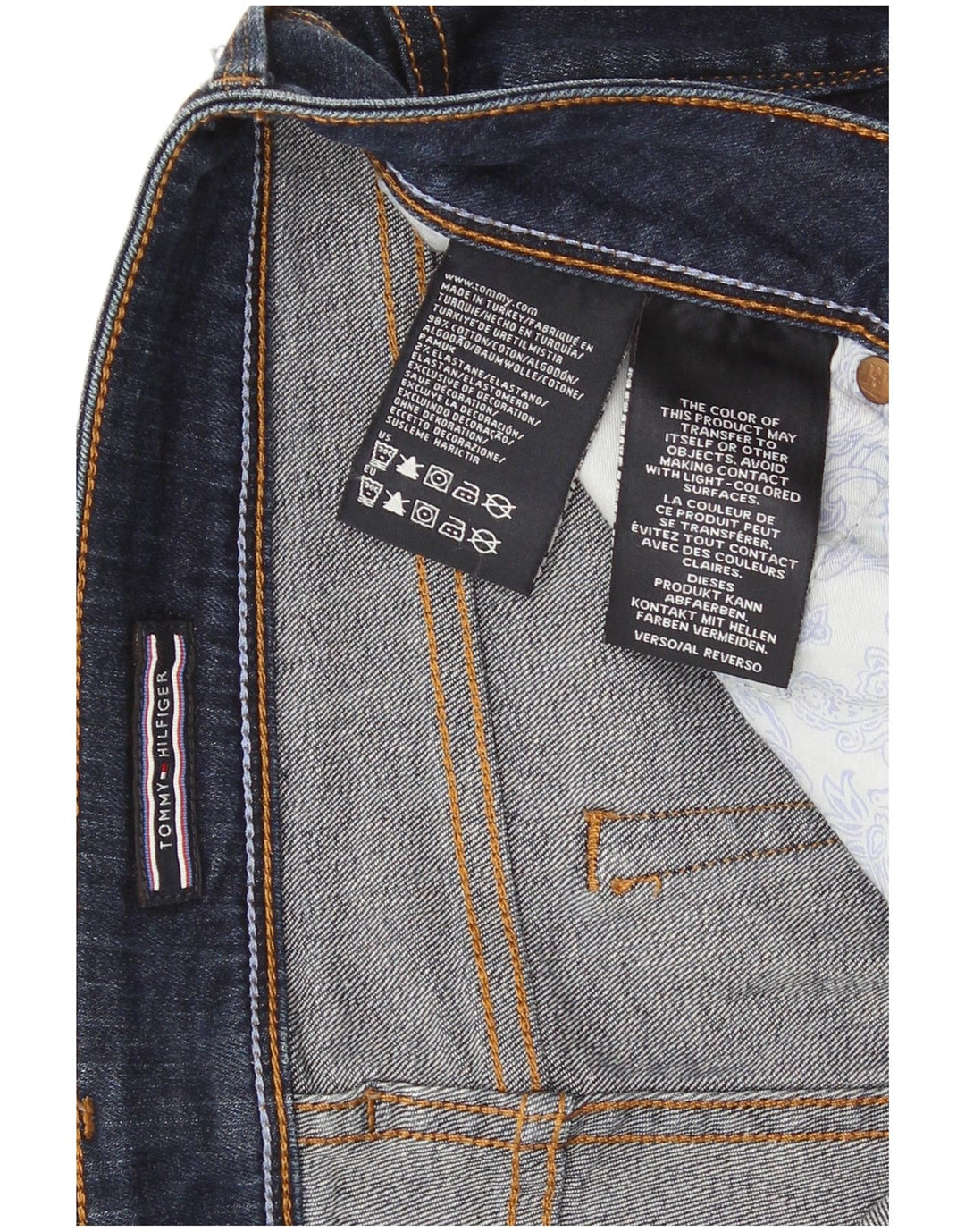 Tommy Hilfiger Dame Bootcut Jeans W31 L28 Marineblå Bomuld