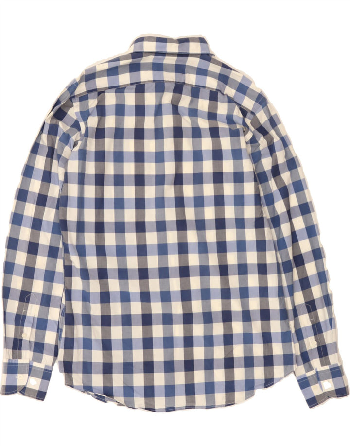 MASSIMO DUTTI Mens Slim Fit Shirt Medium Navy Blue Check Vintage Massimo Dutti and Second-Hand Massimo Dutti from Messina Hembry 