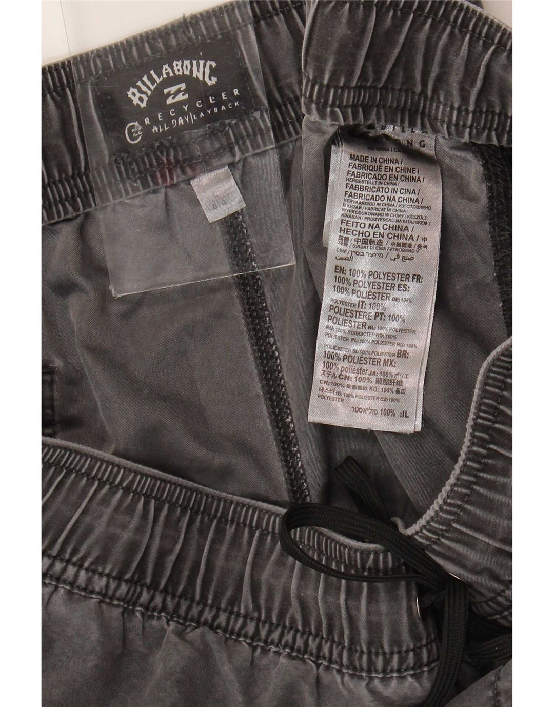 Billabong Herre Shorts Large W34 Grå Polyester
