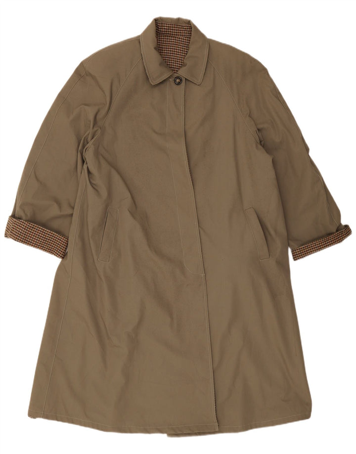 Vintage overfrakke til kvinder UK 16 Large Khaki