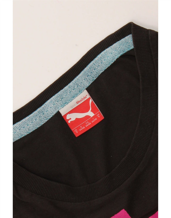 Puma Herre Grafisk T-Shirt Top Lille Sort