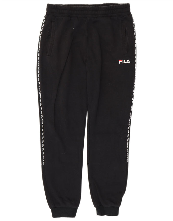 FILA Herre grafisk træningsdragt Bukser Joggers Medium Sort Bomuld