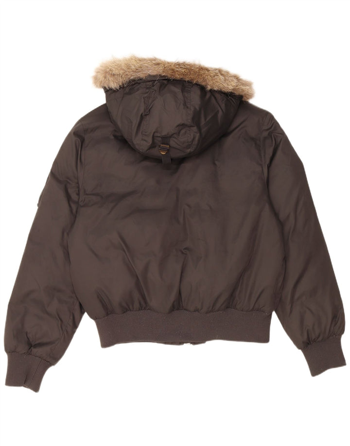 Calvin Klein Herre Hooded Bomber Polstret Jakke UK 38 Medium Green