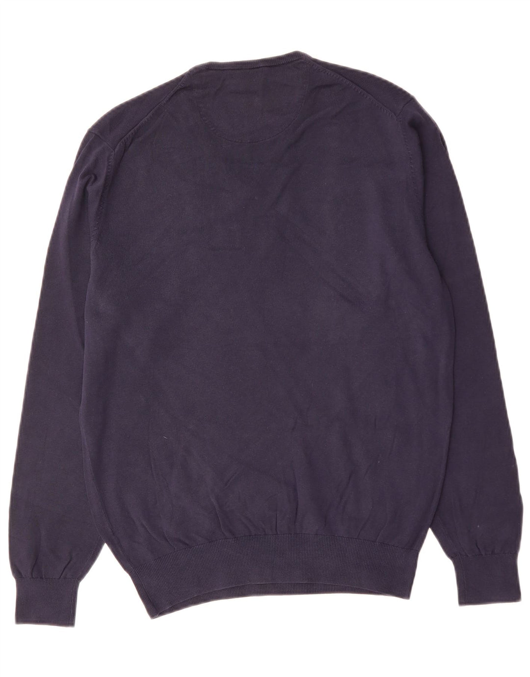 MASSIMO DUTTI Herre V-hals sweater Medium Marineblå