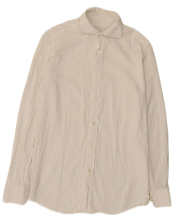 Massimo Dutti Herreskjorte str. 39 Medium Hvid Bomuld
