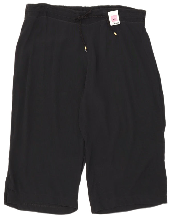 Marks & Spencer Womens Bermuda Sports Shorts UK 22 3XL Sort Viscose