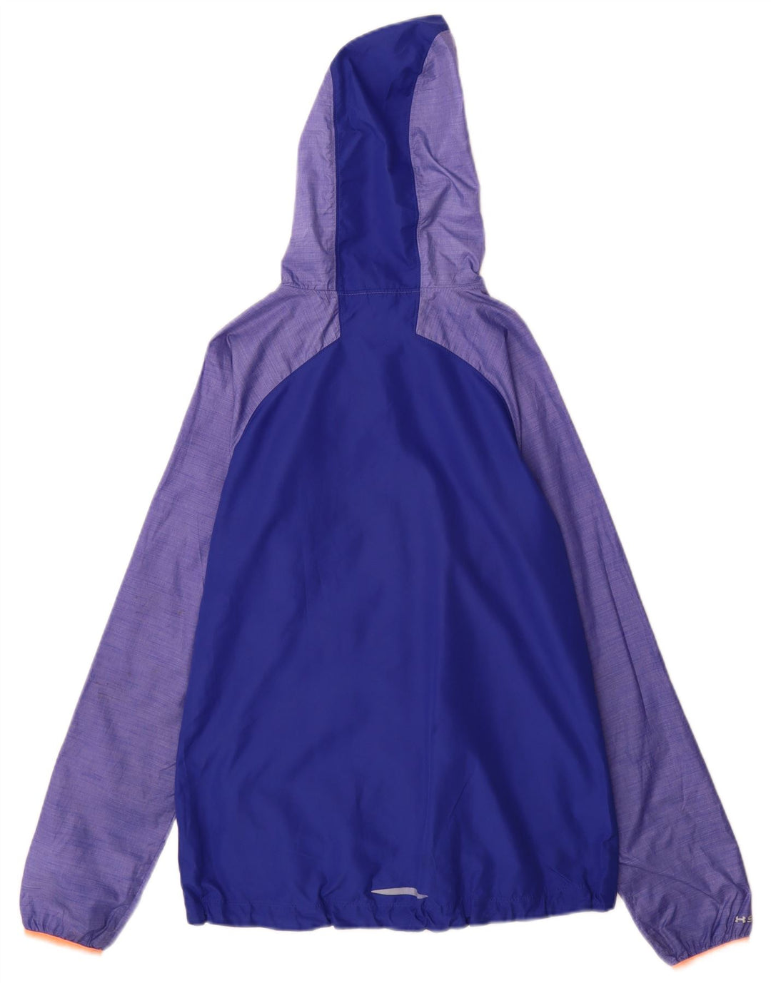 Under Armour Regnjakke med hætte til kvinder UK 10 Small Blue Colourblock