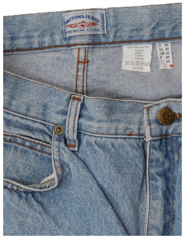 ARIZONA højtaljede denimshorts til kvinder W33 Stor blå bomuld