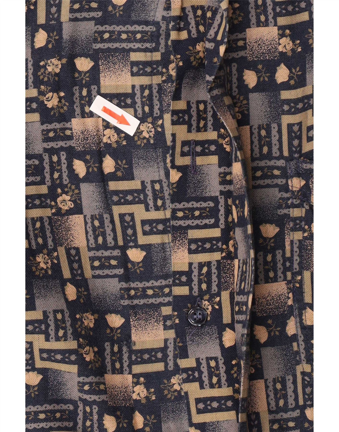 Azzurra Herre Regular Fit skjorte Medium Flerfarvet Geometrisk Retro