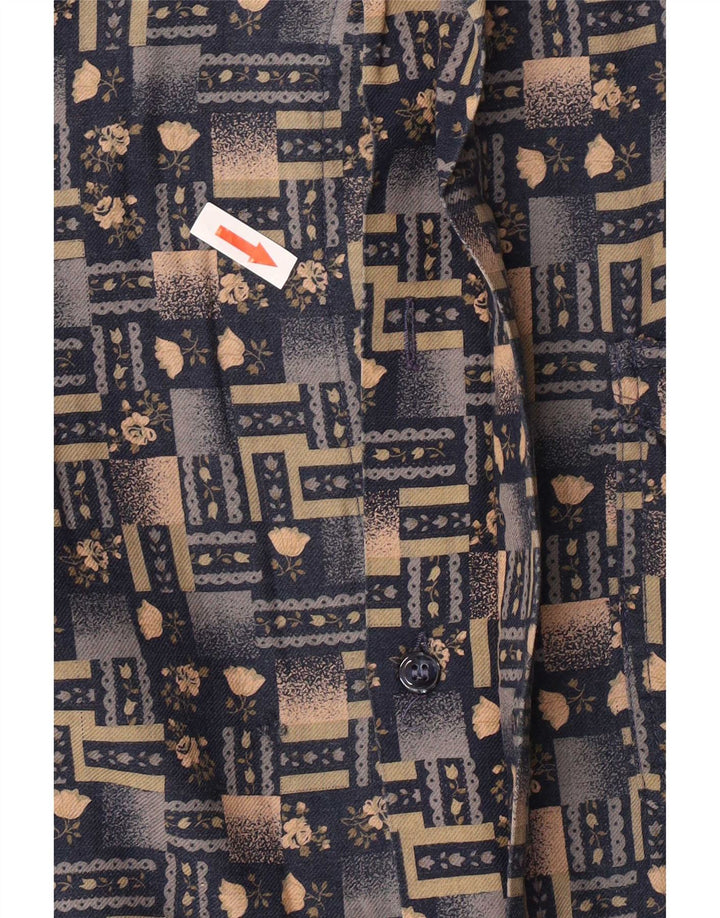 Azzurra Herre Regular Fit skjorte Medium Flerfarvet Geometrisk Retro