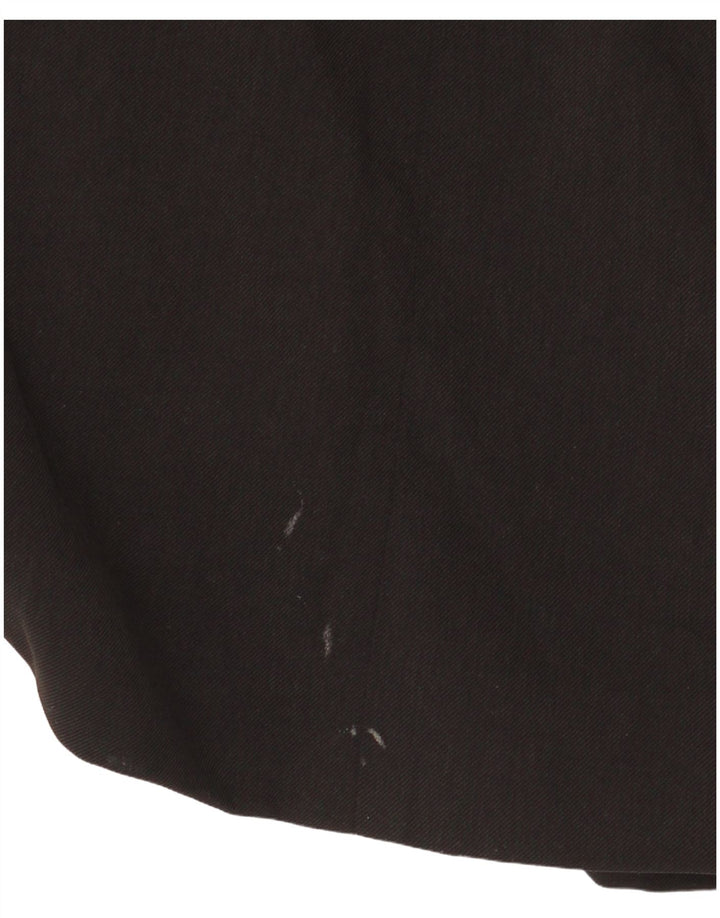 Topshop Dame 1 Knap Blazer Jacket UK 14 Medium Sort Polyester