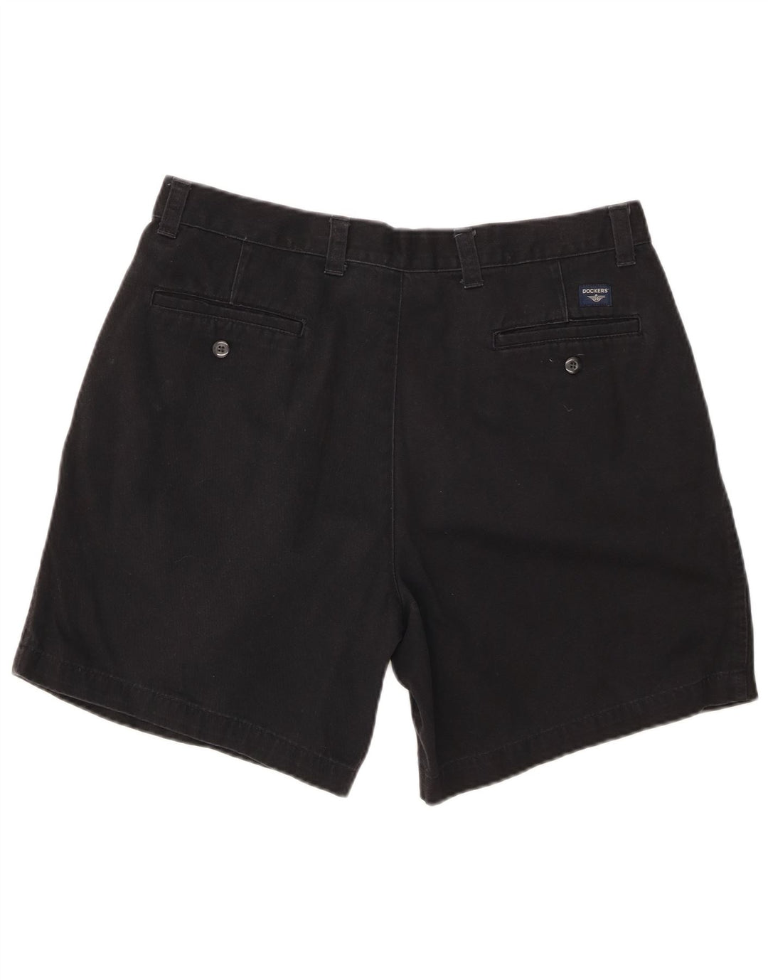DOCKERS Herre Pegged Chino Shorts W36 Large Black Bomuld