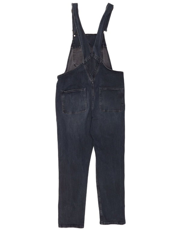 Fat Face Dame Dungarees Slim Jeans UK 10 Small W32 L27 Marineblå Bomuld
