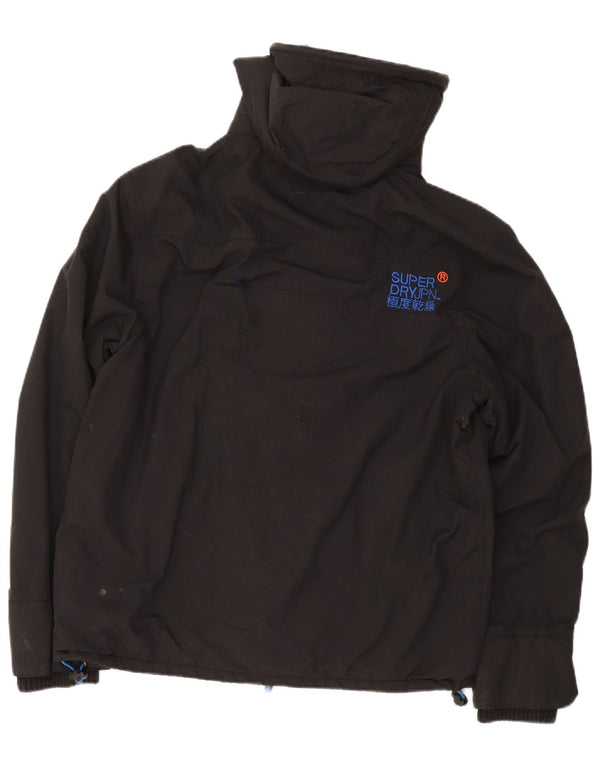 Superdry Windcheater vindjakke med hætte til mænd UK 42 XL Sort