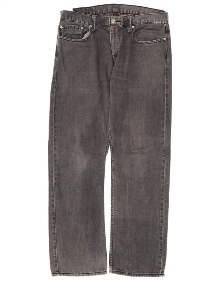LEVI'S Herre 514 Straight Jeans W34 L32 Grå Bomuld