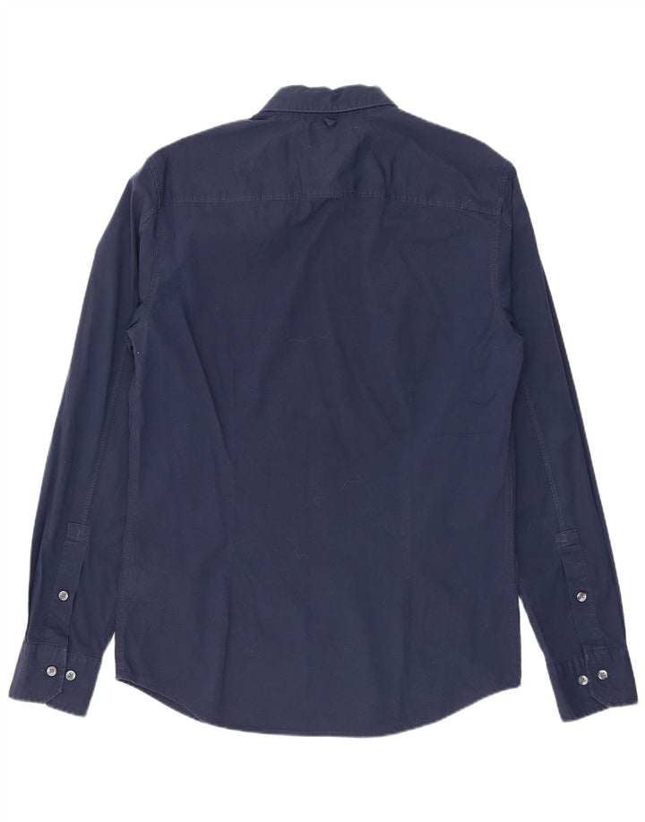 Tommy Hilfiger Herre Slim Fit skjorte Medium Navyblå Bomuld