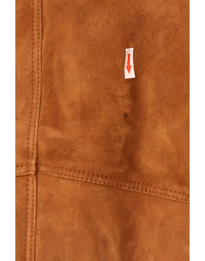 Vintage Herre Shearling Jacket UK 40 Large Brown