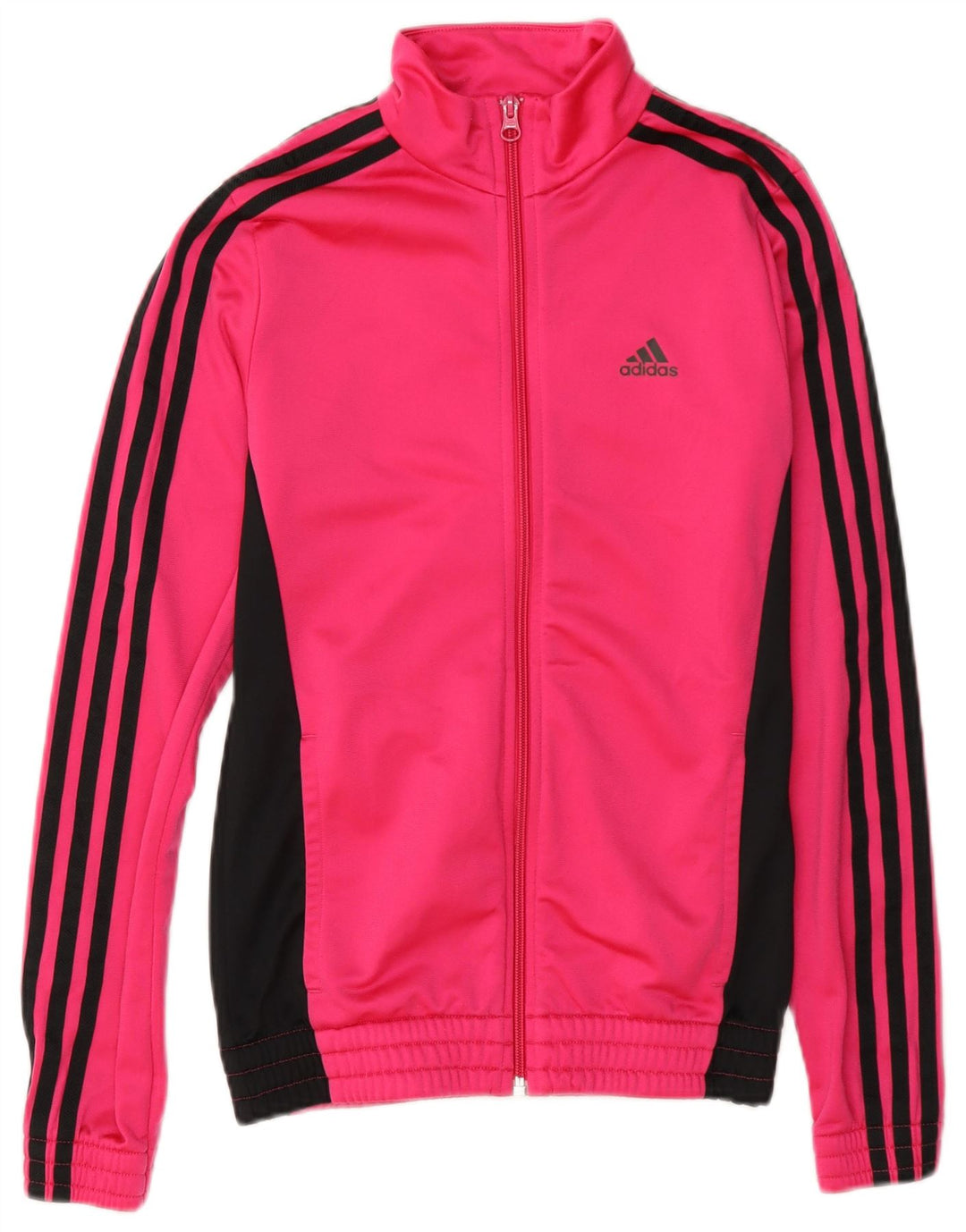 Adidas piger træningsdragt topjakke 13-14 år Pink Colourblock Polyester