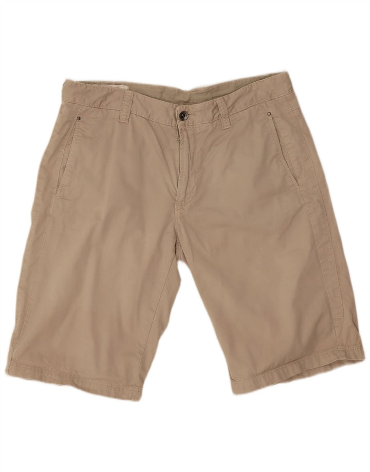 Gas Herre Chino Shorts W33 Stor Beige Bomuld