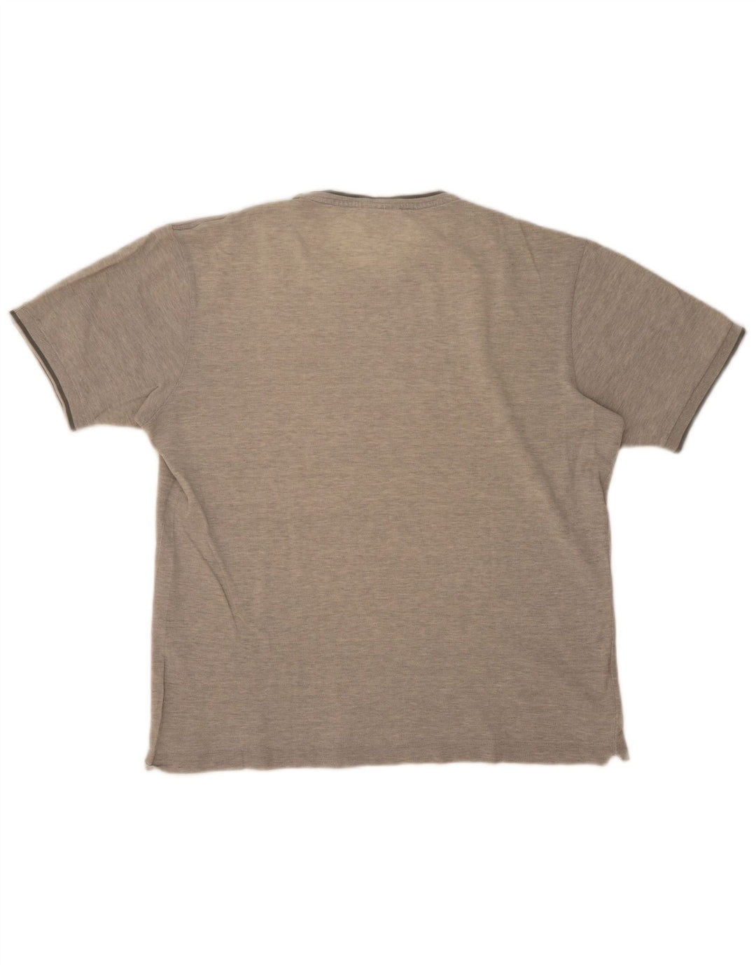 Lacoste Herre T-Shirt Top Størrelse 5 Large Grå Flecked Bomuld
