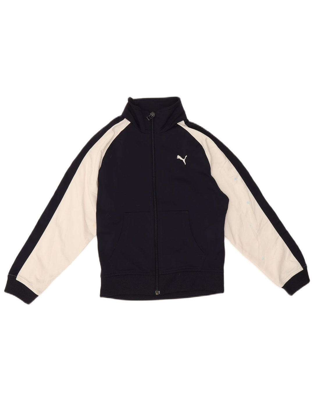 Puma Træningsdragt Topjakke til drenge 7-8 år Navy Blue Colourblock